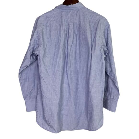 J. Crew Relaxed Fit 100% Cotton Button Down Collar Shirt Longsleeve 8 Peri Blue - Picture 15 of 15